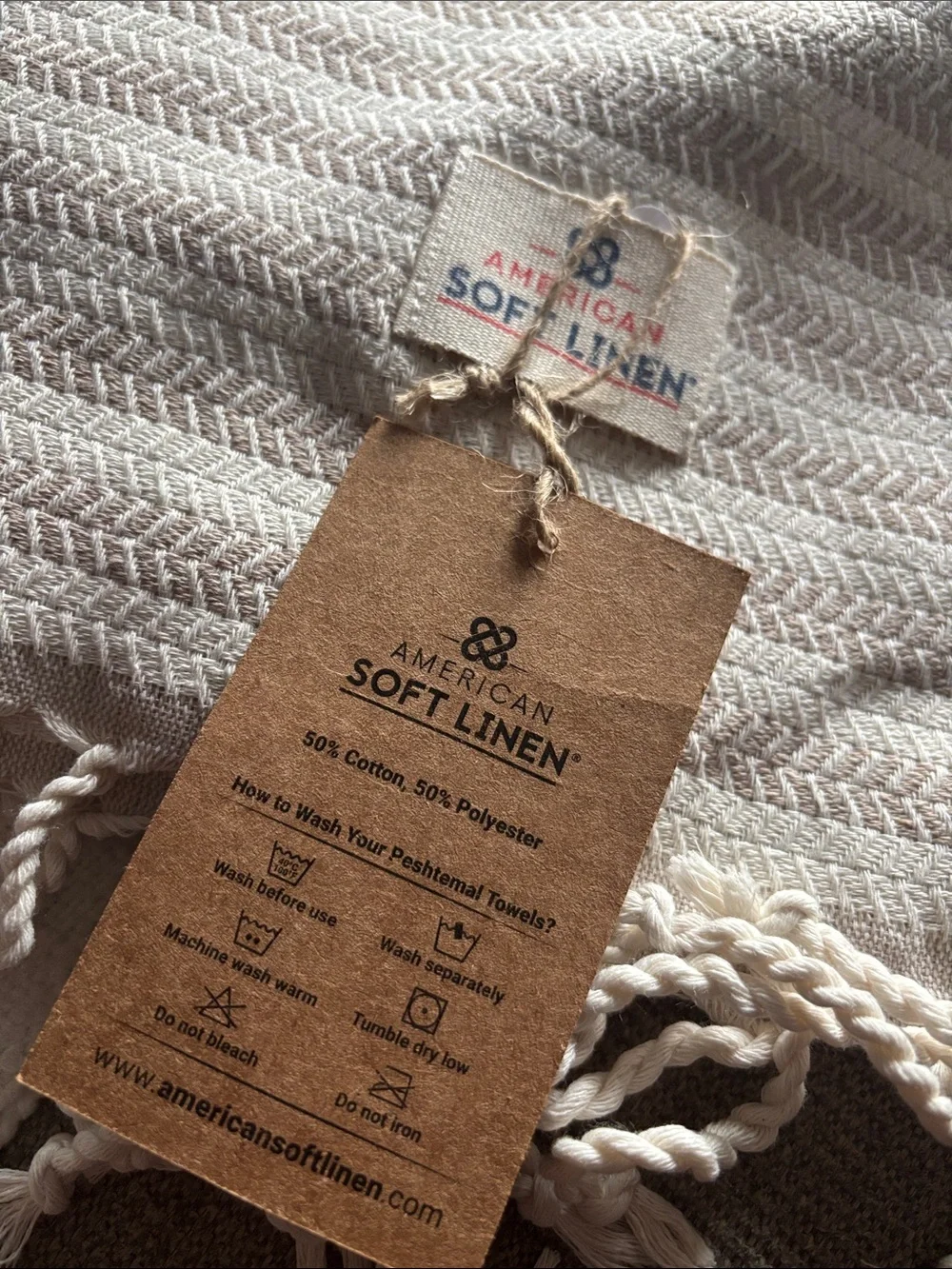 Hermes Natural Beige Peshtemal Towel with Fringe NWT